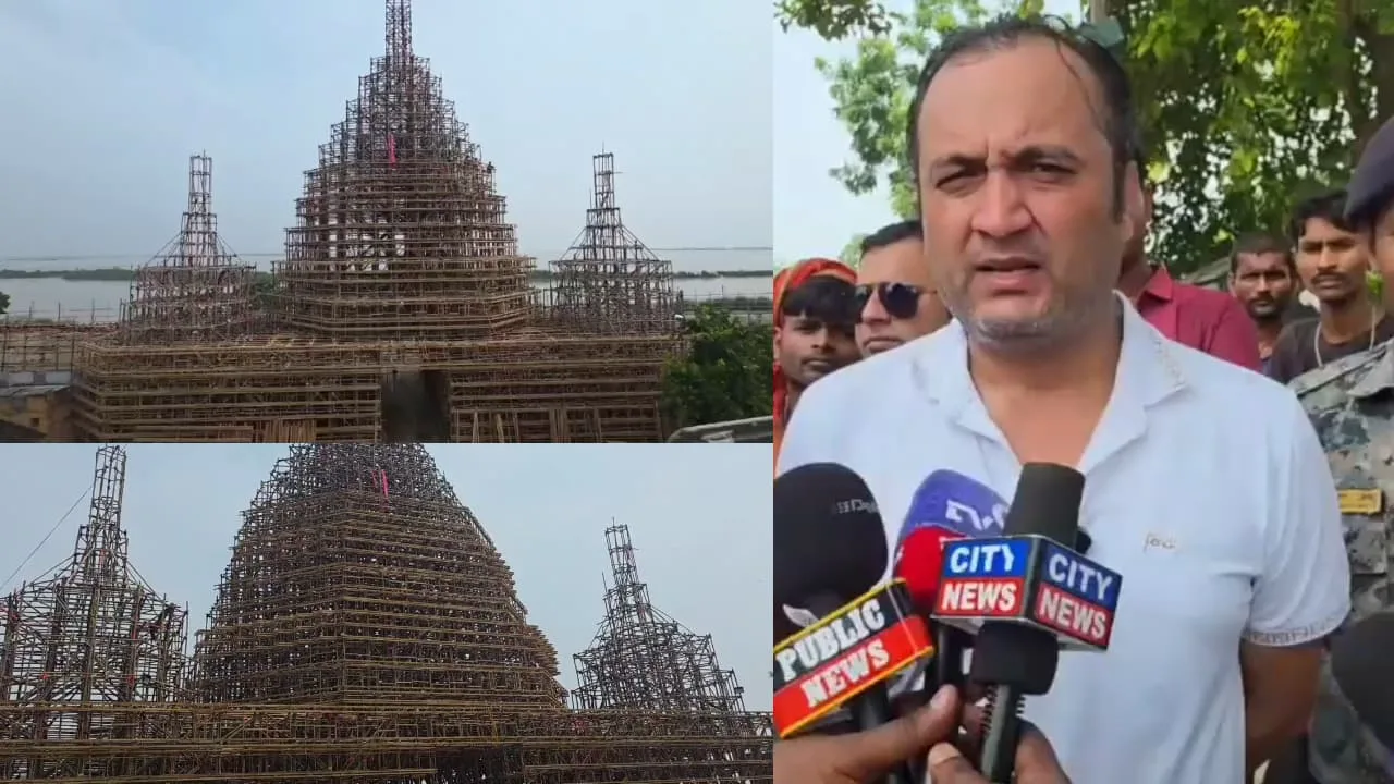 बिहार के इस जगह बन रहा थाईलैंड का अरुण मंदिर, तीन करोड़ की लागत से बन रहा भव्य पंडाल जानिए 1 WhatsApp Image 2025 09 15 at 12.49.20